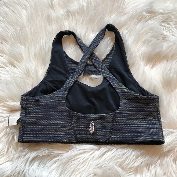 Free People Black Strut Cutout Sports Bra - Picture 4 of 5